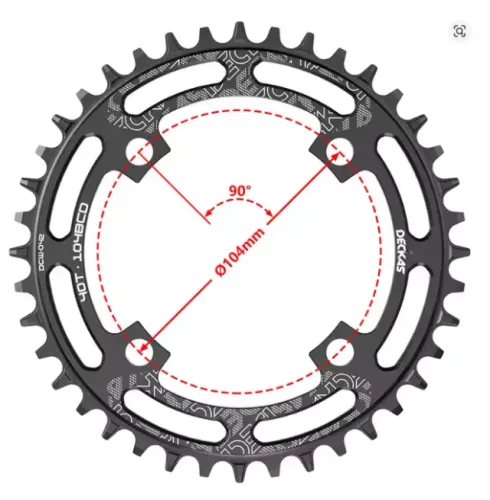 Coroa para MTB Deckas 44 T BCD 104 - Nova