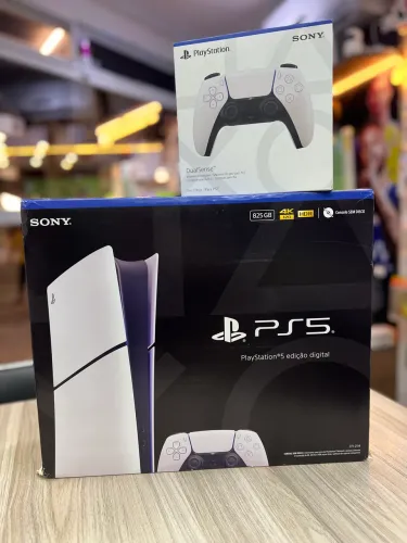 Loja física. PlayStation 5 mídia digital + controle extra por apenas R$ 399
