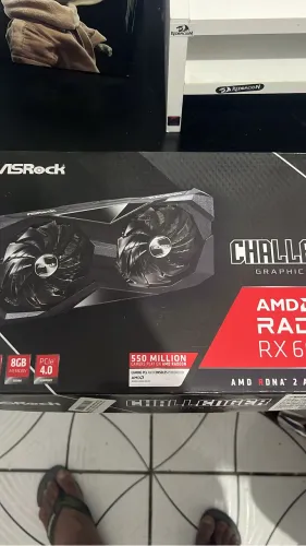 Rx 6600 8 GB challenger GDDR6 com caixa origina 