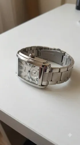 Relógio Masculino Chenxi Aço Prata Mostrador Branco
