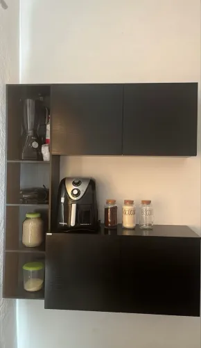 Armário de Cozinha Compacta Linea Fit Multimóveis MP2257 - Preto