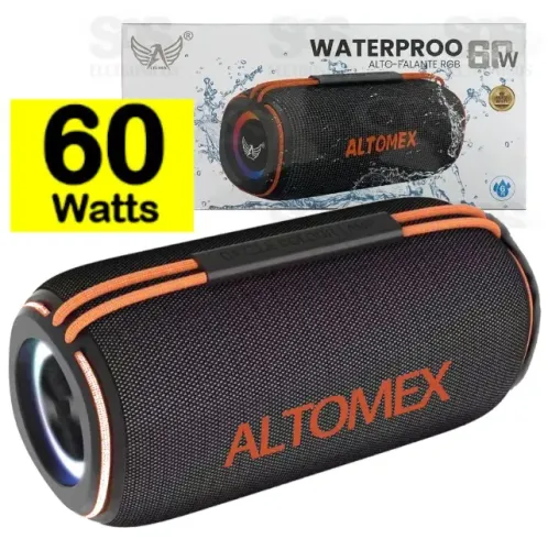 Caixa de Som Bluetooth 60w Bass Boost Resistente a Agua Com Alça IPX6