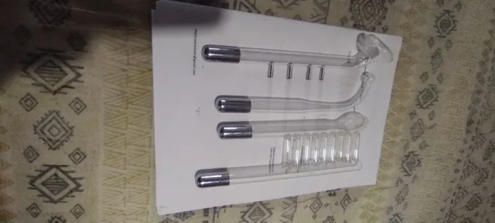 Kit de Eletrodos em vidro para aparelho de alta frequência.