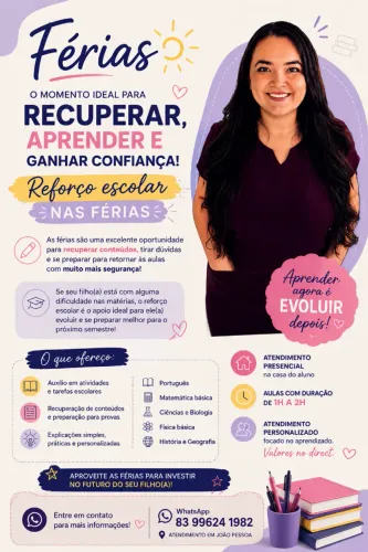 Reforço Escolar nas Férias - João Pessoa