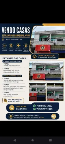Um prédio com 4 casa e uma kitnet