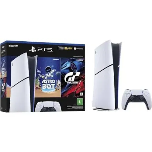 PlayStation 5 na caixa