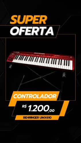 TECLADO/CONTROLADOR BEHRINGER UMX610