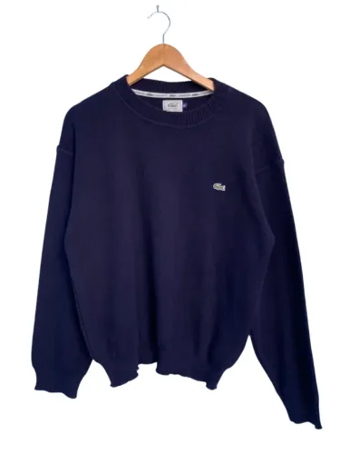 Suéter de Lã Lacoste Masculino Azul Marinho Original, Tamanho XL/GG