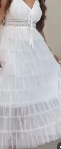 Vestido Tule elegante, Renda, elegante, casamento, batizado,