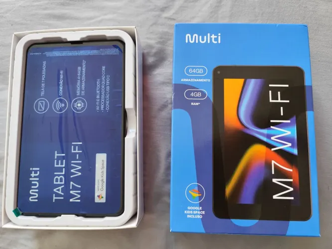 Tablet Multi M7 Wi-Fi 64GB - Novo, Nunca Usado