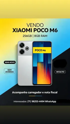 CELULAR XIAOMI POCO M6 256G 8RAM Intacto.