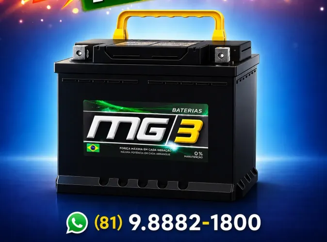 Bateria Mg3 60 1 ano de garantia promoção