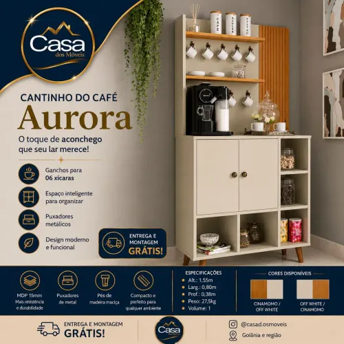 Cantinho do café Aurora 80cm