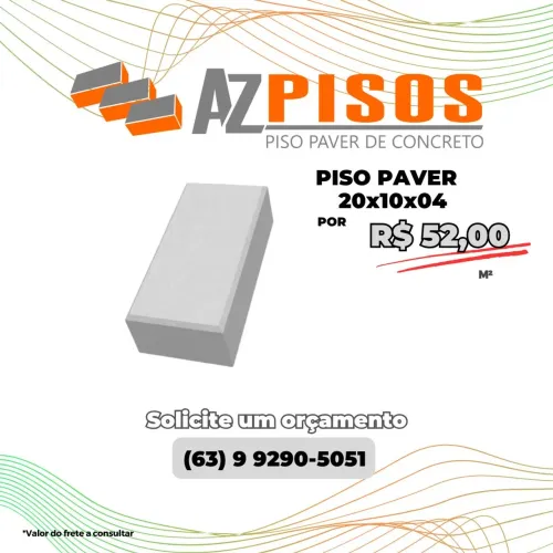 Piso Intertravado Paver, elemento vazado e meio fios