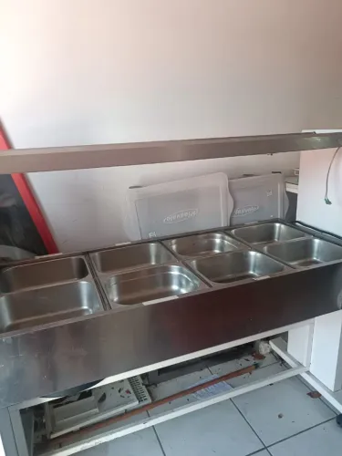Buffet inox 8 cubas 