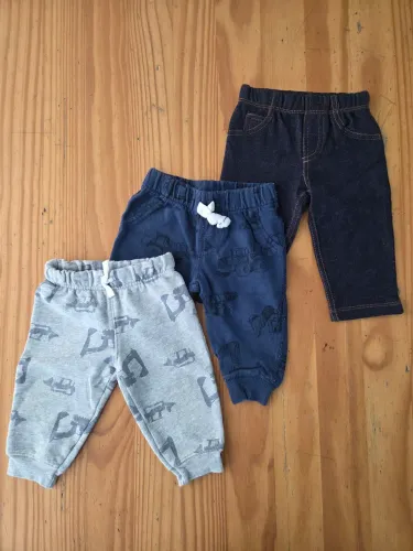 Kit Calça Carters 6m menino