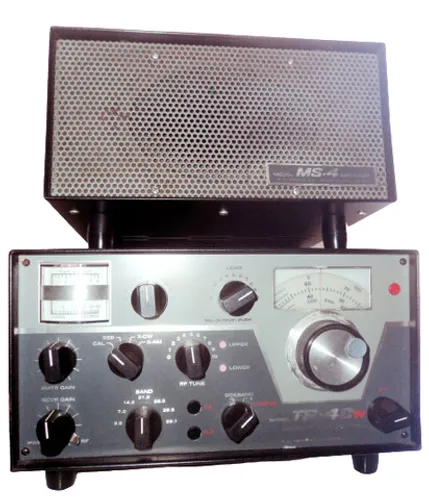 Transceptor Drake TR 4 CW, Sideband Transceiver, Fonte - Model MS.4 Speaker, Vintage