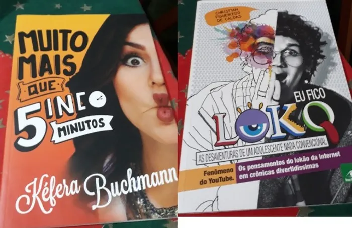 2 Livros: Muito mais que 5 minutos / Eu Fico Loko - semi novos, perfeitos