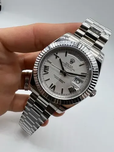Relógio Rolex Day-Date Números Romanos Presidente Premium