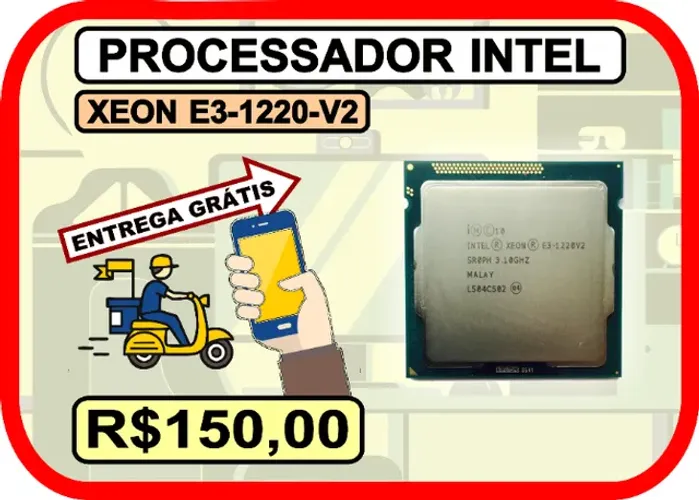 Processador Intel Xeon E3-1220-V2 (Entrega Grátis-Produto OEM)