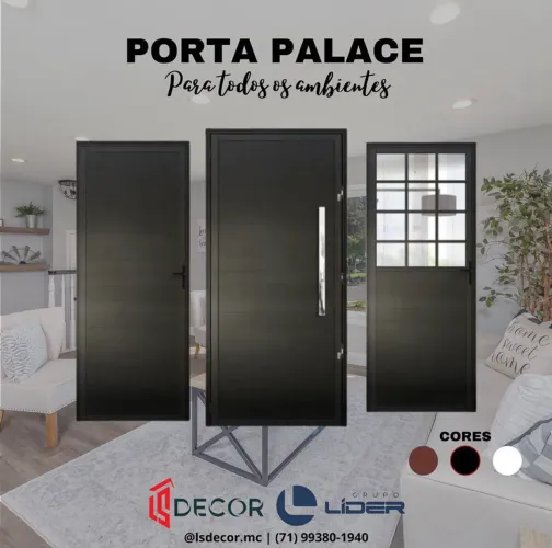 Portas de Luxo em alumínio preto