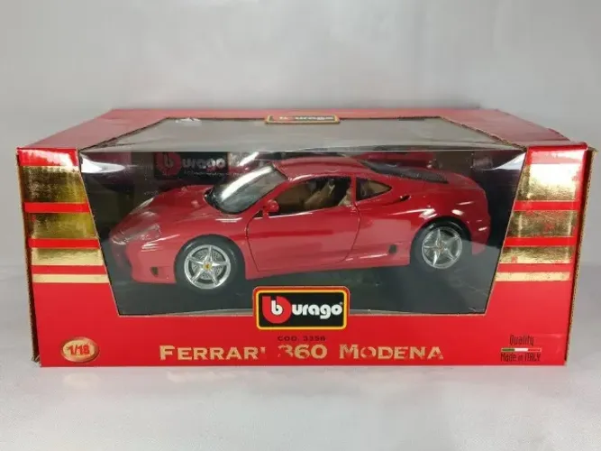 Miniatura Ferrari 360 Modena 1999 Bburago 1/18 (caixa)