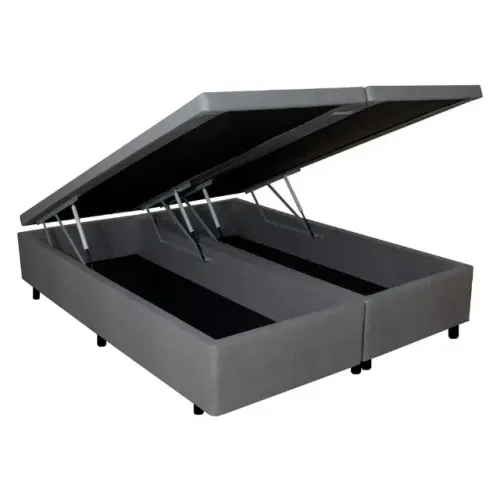 cama box bau biaprtido queen size especial 