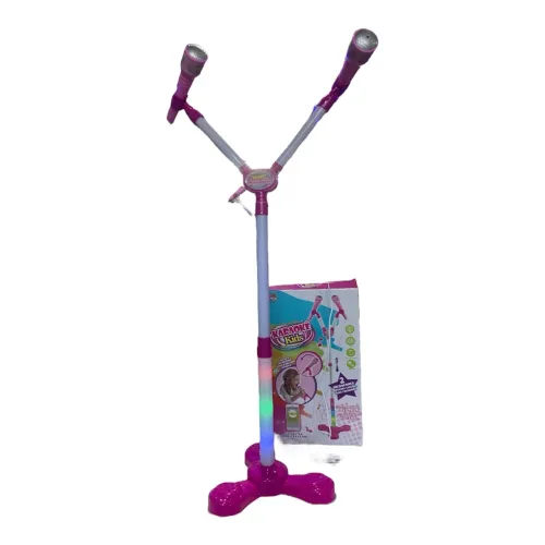 Microfone Infantil com Luzes e Suporte