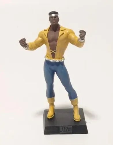 Miniatura Luke Cage Marvel Eaglemoss (caixa)
