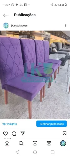 Cadeiras de sala jantar em madeira maciça