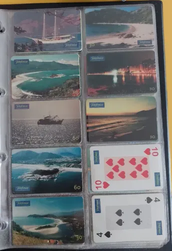 Cartão telefônico coleções 3 - $10.00 VALOR UNITÁRIO
