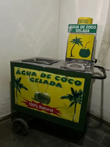 Carrinho de Água de Coco Gelada - 100% Natural