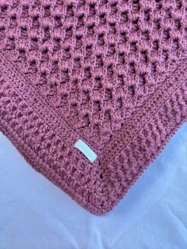 Cobertor/manta de crochê para bebê