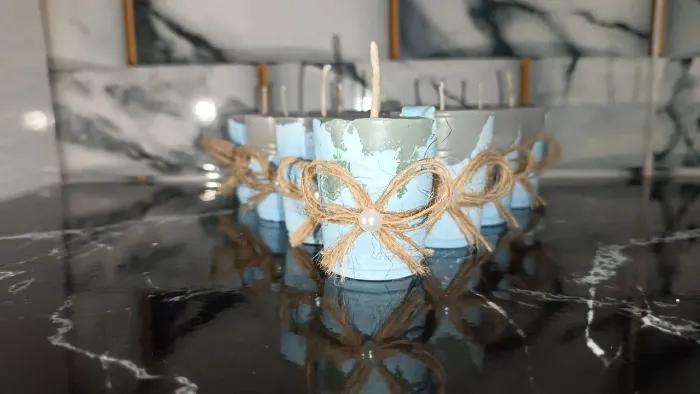 Kit com 10 velas artesanais para Decoração| Centro de mesa| Casamento| Lembrancinha|Prenda