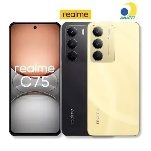 Realme C75 NFC - 256gb 08gb ram Lacrado Entrega Gratis Capa Protetora 