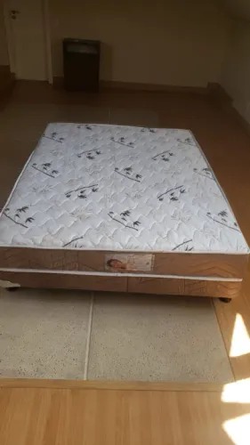 Cama box casal D28 foto real levo hoje