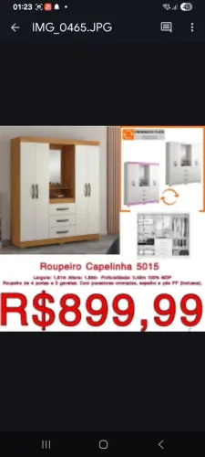 Móveis com preço de fábrica pagamento somente no ato da entrega