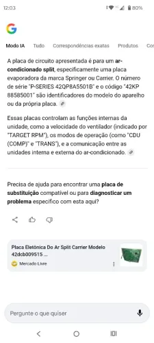 Placa eletrônica principal evaporadora 9.000 BTUs cód 42KP4B5850LU