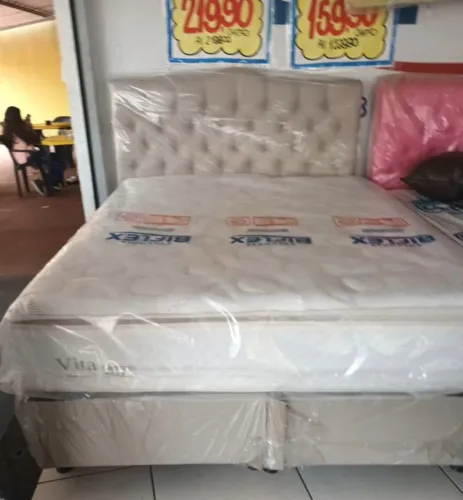 Cama Box Queen Completa e Confortável