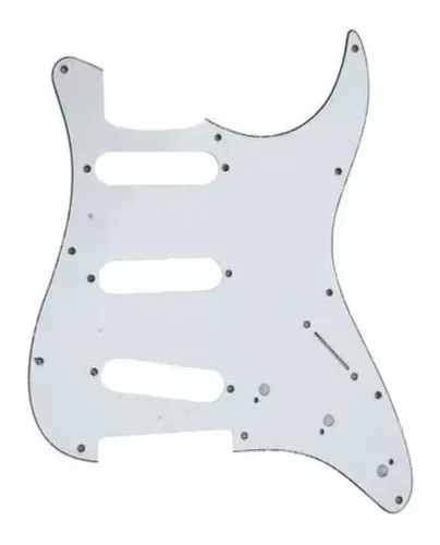 Escudo Phx 67b P/ Guitarra Strato 3 Single Branco