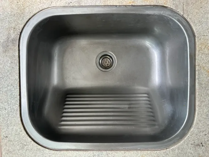 Cuba em aço inox (tanque) marca Tramontina, 50x40