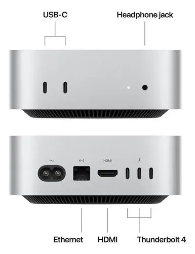 Mac Mini 2024 M4 Pro Chip Memória 24GB 1TB SSD  Cor silver (prata) NOVO LACRADO 