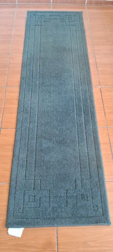 Tapete 2,27 m x 0,65 m verde musgo