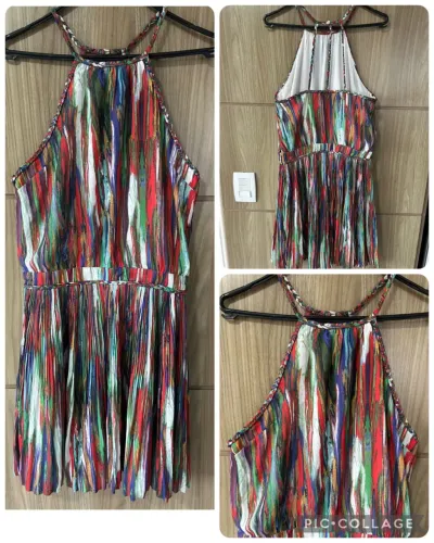 Estado de novo! Vestido Bobo Store em seda, TAM P