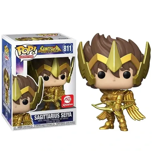 Funko Pop Seiya de Sagitário Armadura Dourada Cavaleiros do Zodíaco