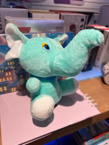 Pelúcia Elefante Azul - Super Fofo!