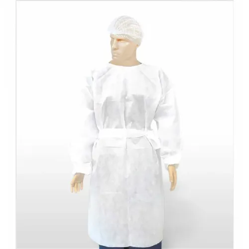 Avental Branco Manga Longa 