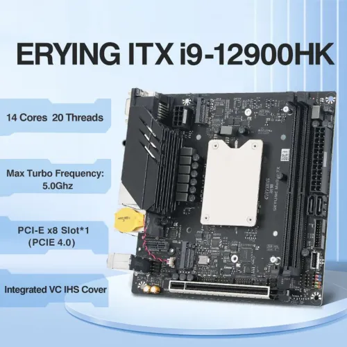 Placa mãe e processador erying interpose i9 12900hk