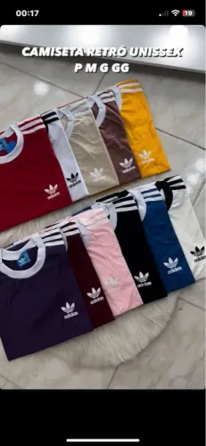 Adidas retrô unissex p m g e gg