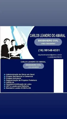 Engenheiro Civil - Carlos Leandro do Amaral